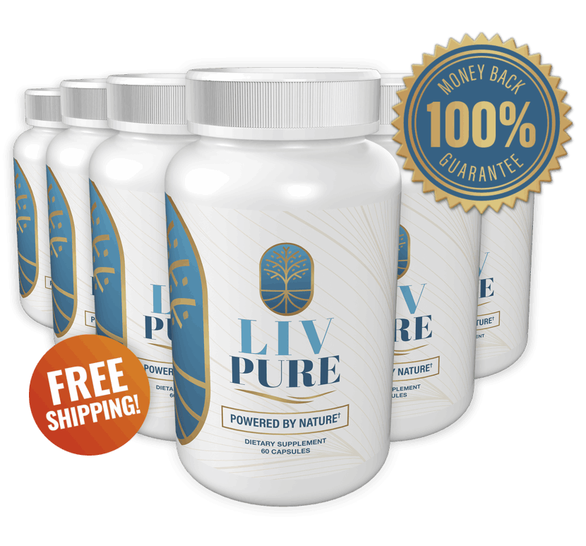 LivPure 6-bottle package - best value 180-day supply with free shipping
